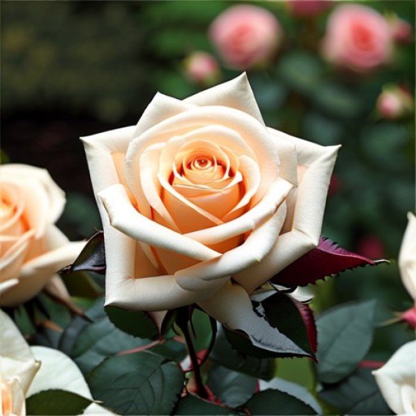 Роза чайно-гибридная "Ла Перла"