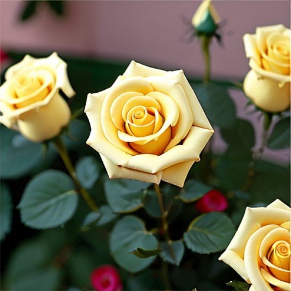 Роза миниатюрная Голден Мейландина