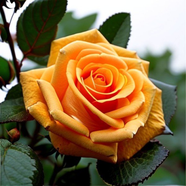 Роза миниатюрная Мандарин