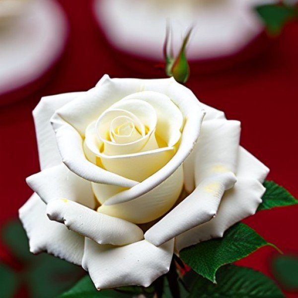 Роза миниатюрная Вайт Кове