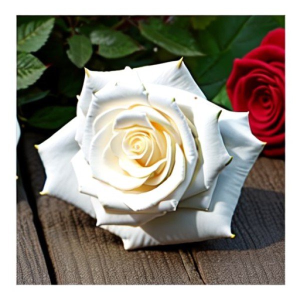 Роза миниатюрная Вайт Кове